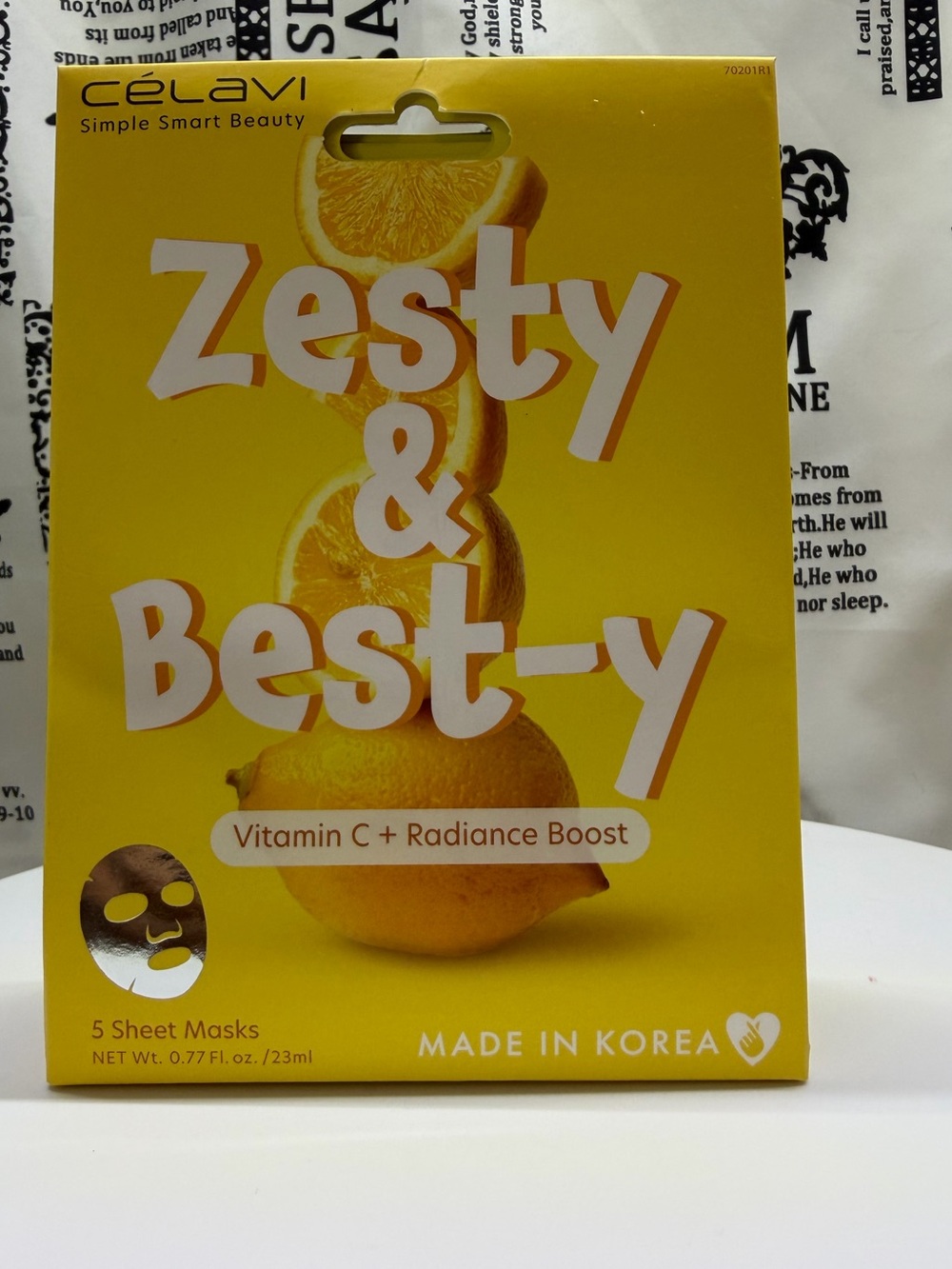 Zesty & Best-y Vitamin C Radiance Boost Sheet Masks — Yellow